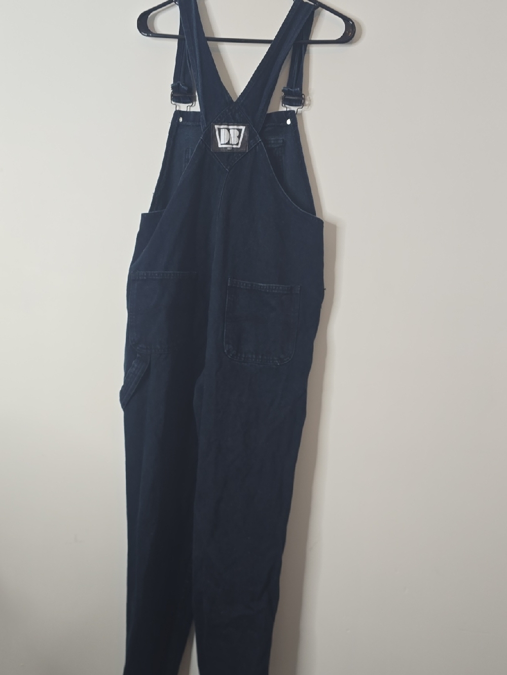 Vintage Women's Dark Blue Denim Overalls - Picture 8 of 9